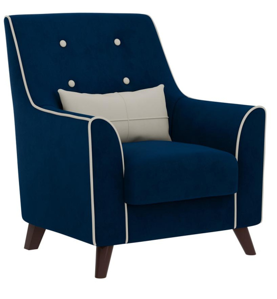 Кресло Далас (СТАНДАРТ, 14 ВАРИАНТ глубокий синий,  жемчужный)