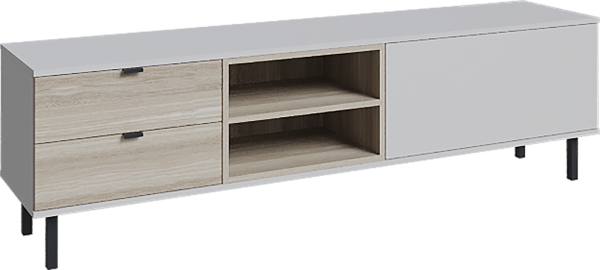 Тумба ТВ Сильвия (Кашемир серая шагрень/Дуб рокпайл)