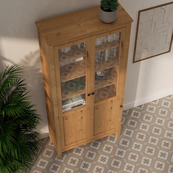 Шкаф витрина Кымор Hemnes с дверями пн/ст