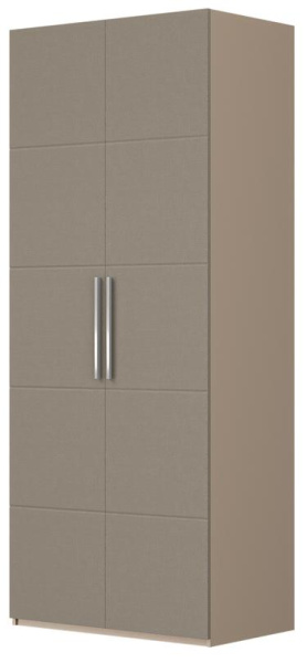 Шкаф распашной Вива ШР-2 (Цвет Латте/Мокко + текстиль)