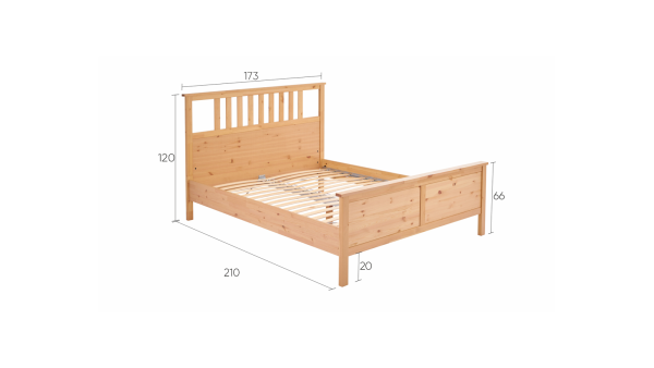 Кровать двуспальная Кымор Hemnes 160*200