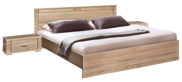 Кровать двойная Гресс (Дуб Сонома светлый 2000*2000)