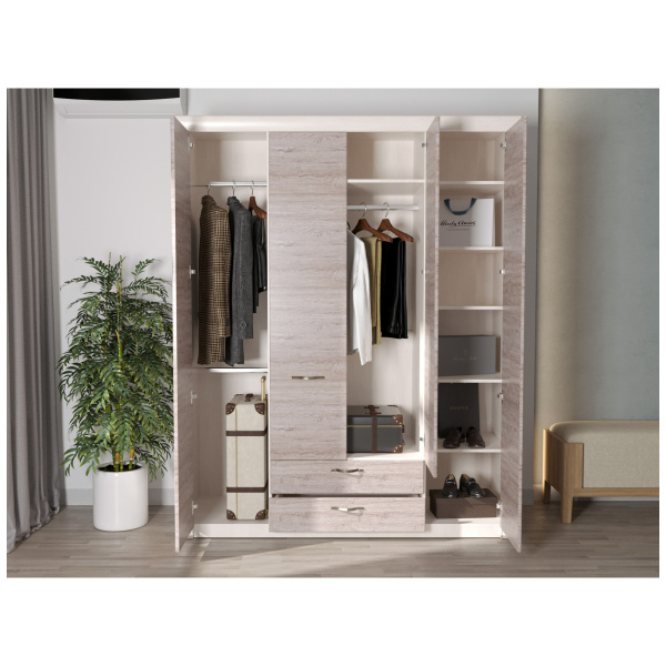 Шкаф 4D2S без зеркала ОЛИВИЯ