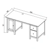 Стол письменный Кантри Hemnes 12 ММЦ (Блек)