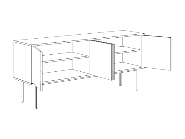 Тумба Boho большая / стекло