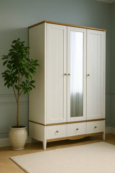 Шкаф 33 Пенни комбинированный с 1-м зеркалом