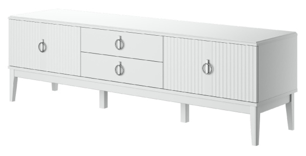 Тумба ТВ Фарго (ЛДСП Белый снег/Лак Белый)