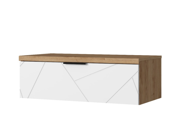 Тумба навесная 1S-1 KAYLAS (Дуб наварра/Эко Джелато)