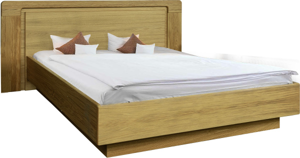 Кровать двуспальная Хедмарк с широким изголовьем (Дуб натуральный 1800*2000)