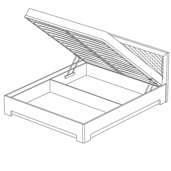 Кровать двуспальная 1 Парма Нео с подъемным основанием