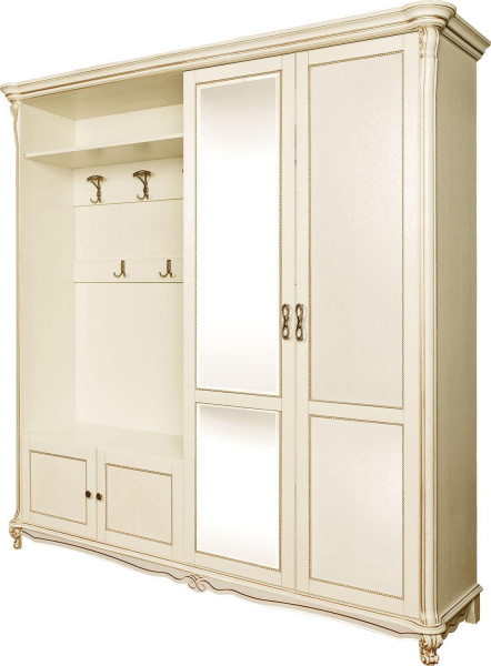 Шкаф комбинированный 4д Алези П1.350.3.12/П1.350.3.12-01 (П540.02з/П540.02з-01)