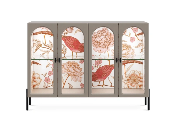 Сервант 4-х дверный Banksy (Цвет Серая фланель)