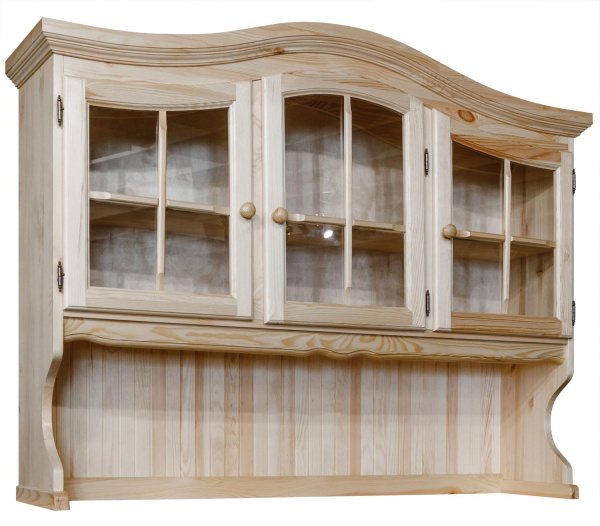 Секция - витрина 3д Лотос БМ2.701.4.09-01(1077-01) (Сосна натуральная)