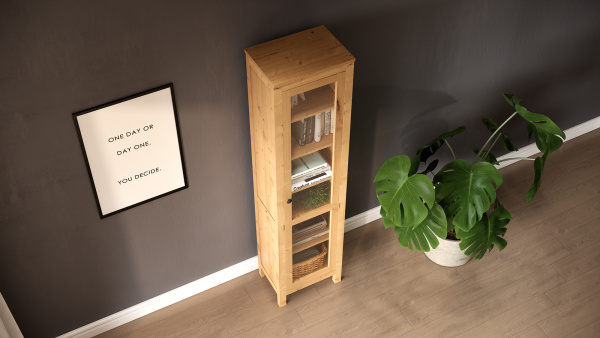 Шкаф витрина Кымор Hemnes дверь ст/ст