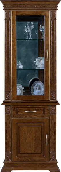 Шкаф комбинированный Верди Классик П1.0487.0.34 (Черешня с золочением)