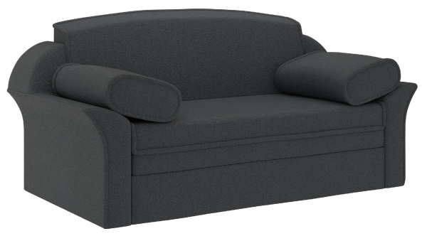 Диван-кровать РИК-1200 (1200 СТАНДАРТ, 12 ВАРИАНТ серый мех,  серый мех)