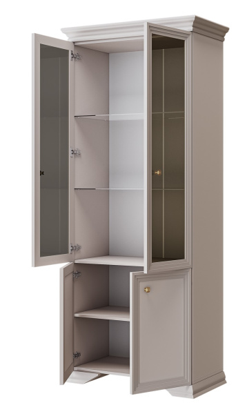 Шкав с витриной Орландо двухдверный