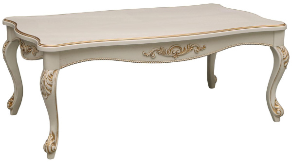 Стол журнальный Альба 3 П4.485.0.03 (П497.03) (Слоновая кость с золочением)