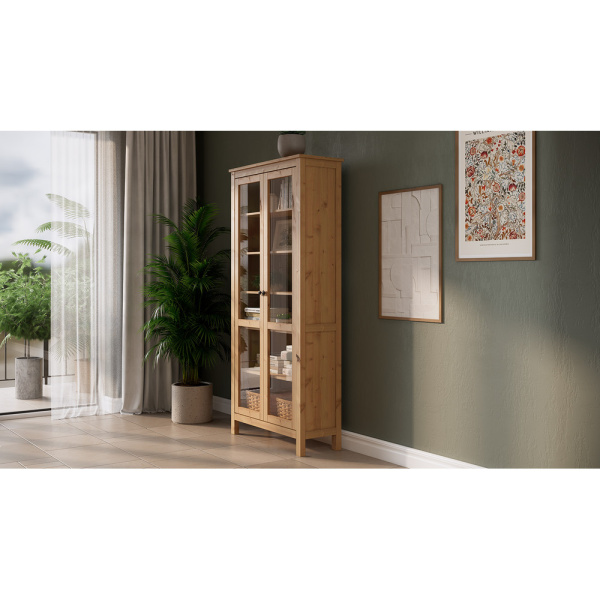 Шкаф витрина Кымор Hemnes с дверями ст/ст