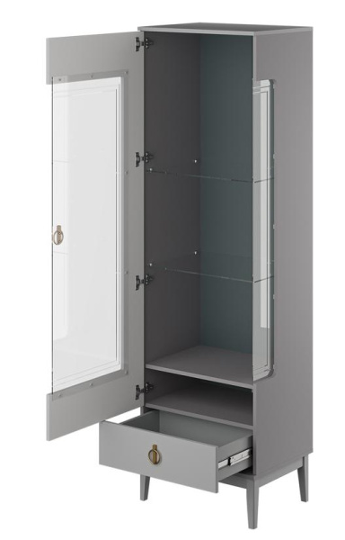 Шкаф с витриной Фарго однодверный левый