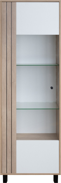 Шкаф-витрина Ардо П3.598.0.01-01 (Белый- Дуб мадура)