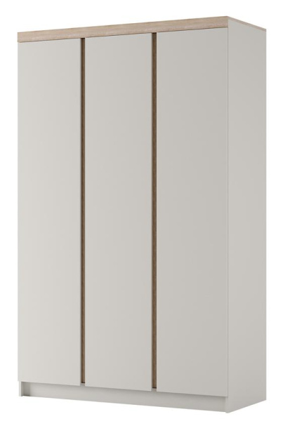 Шкаф распашной Юта ШР-3 (ЛДСП Персидский жемчуг/ ЛДСП Дуб Торонто)