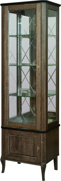 Шкаф с витриной Нокс П4.988.0.01-01 (Табак)