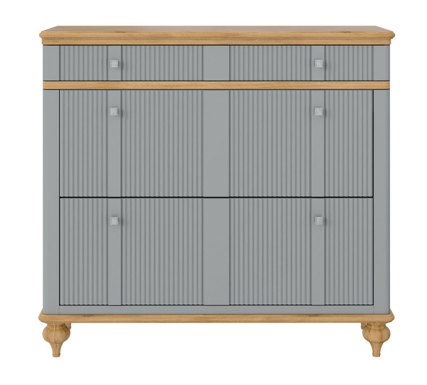 Тумба для обуви Рандеву 21 (Серый 7042/Антик 24)