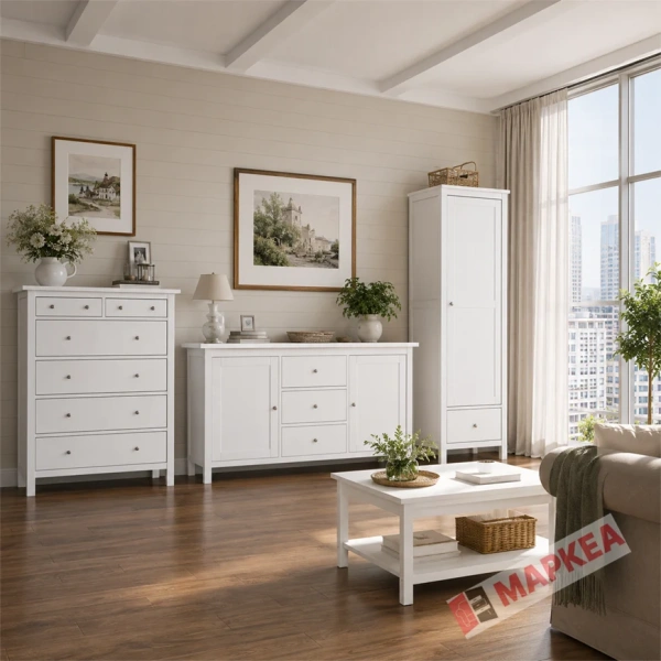 Комод Кантри Hemnes 06 ММЦ (Белый лак)