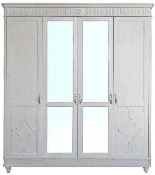 Шкаф для одежды 4д Юстина БМ2.691.1.27-01(2359-01) (Молоко)