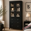 Шкаф для посуды Кантри Hemnes 23 ММЦ (Блек)